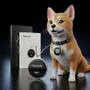 Intacards NFC Pet Tag – (Basic-Black)