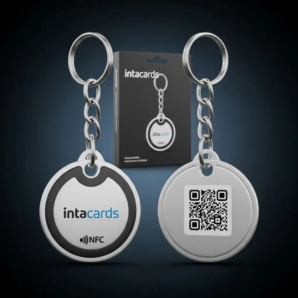 Intacards NFC Keychain – Round Tag